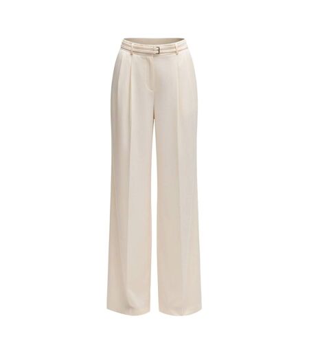 Womens/ladies Taualy-w Relaxed Fit Trousers White Boss