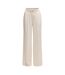 Womens/ladies Taualy-w Relaxed Fit Trousers White Boss-2