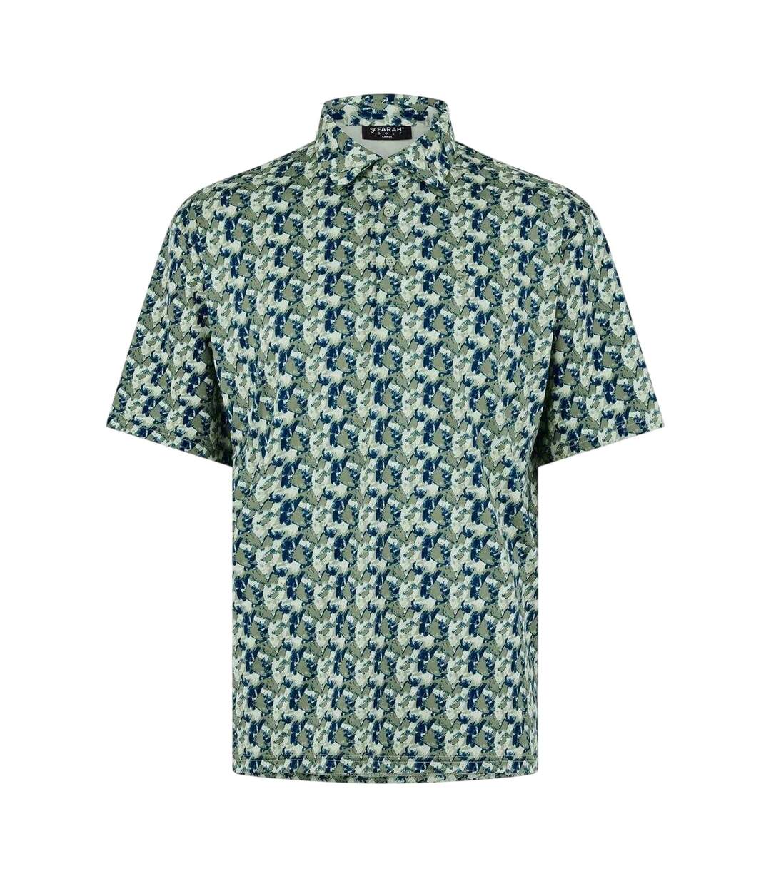 Polo Motif/style Géométrique Trawick Homme Sauge Farah-2