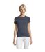 T-shirt Regent Femme Gris Foncé Uni SOLS-1