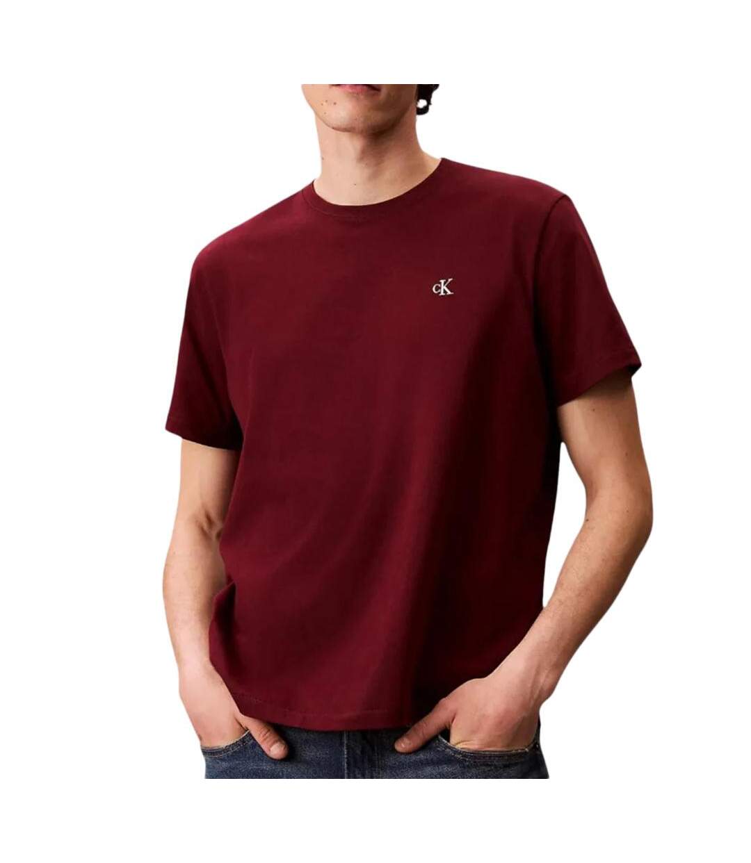 T-Shirt rouge homme calvin klein jeans easy lv04rc275g-1