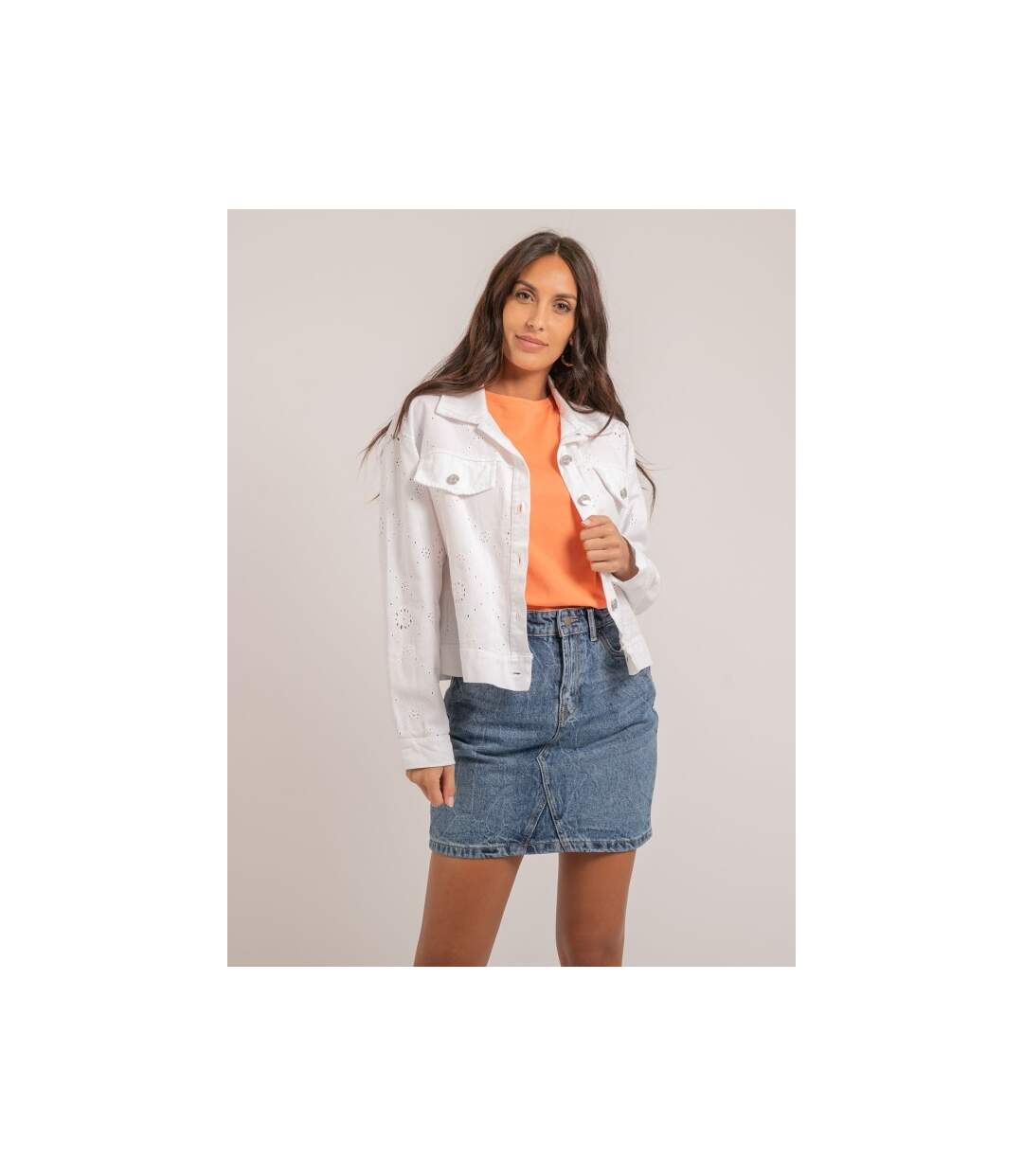 Veste broderies anglaises UKRINE - Dona X Lisa-1