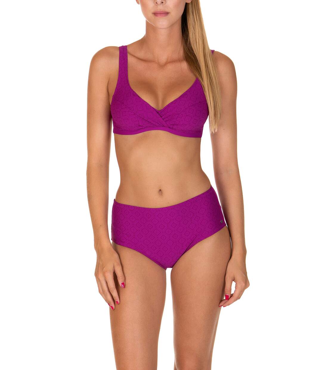 Haut maillot de bain sans armatures Kala Nera Lisca violet-2