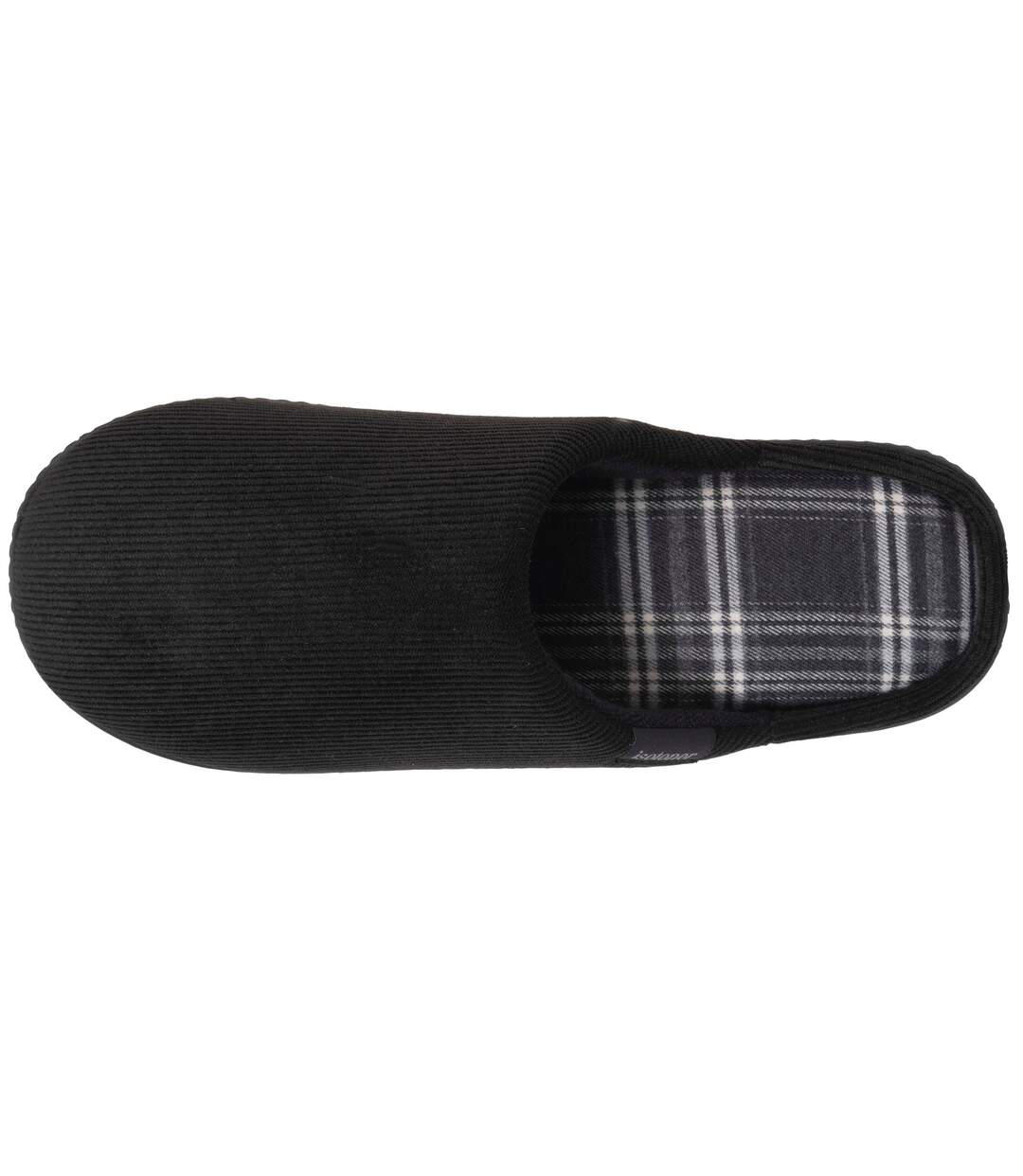 Chaussons Mules Homme Isotoner - Semelle Mémoire De Forme - Taille 43 - Velours Doux, Lavable Machine - 4