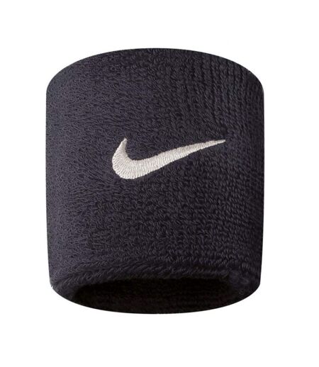 Nike Swoosh Wristband (Pack of 2) (Black/White)