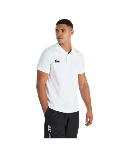 Polo manches courtes waimak homme blanc Canterbury