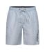 Mens Layotta Geometric Pattern Swim Shorts Denim Blue Crosshatch-1
