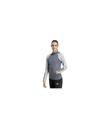Womens/ladies Tiro 23 Logo Track Jacket Grey Adidas