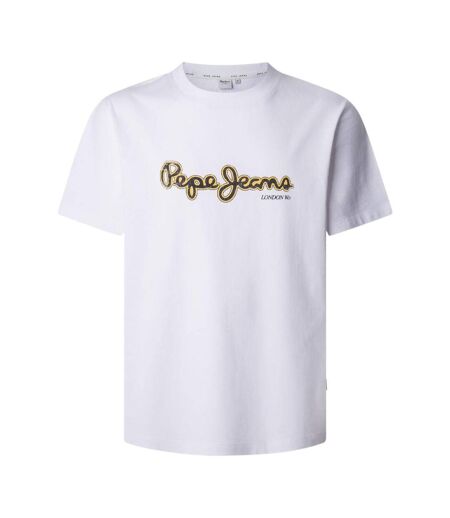 T-shirt blanc homme pepe jeans dorian - l