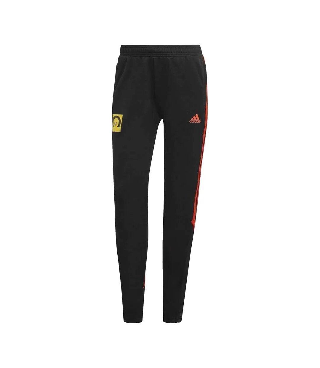 Womens/ladies Lego Stripes Jogging Bottoms Black Adidas-2