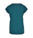 T-shirt Femme Bleu Sarcelle Build Your Brand-2