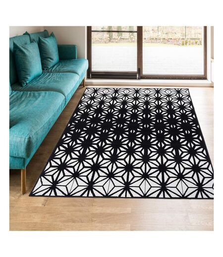 Tapis salon et chambre tissé motif géométrique AF1 RECTO