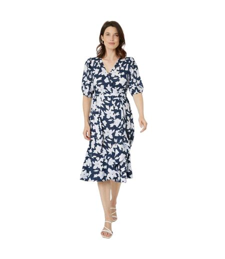Maine Womens/Ladies Floral Midi Dress (Navy) - UTDH6114