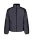 Regatta Mens Broadstone Showerproof Fleece Jacket (Seal Grey)