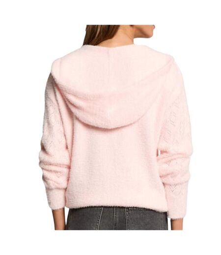 Pull rose femme morgan duveteuse