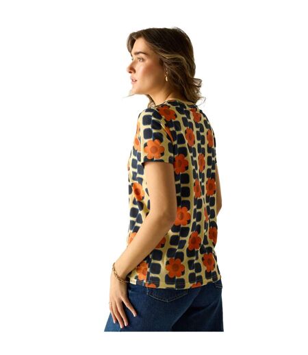 T-shirt Orla Kiely Femme Orange Regatta