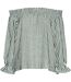 Blouse Épaules Dénudées Motif/style À Rayures Femme Blanc Neige Vero Moda-2