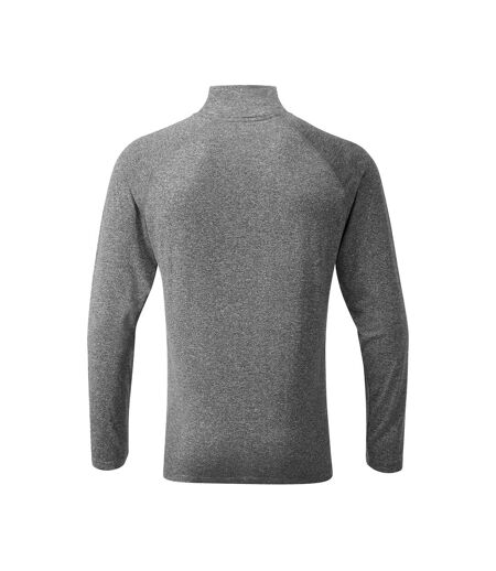 Mens performance quarter zip long-sleeved sweatshirt black TriDri