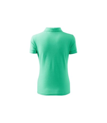 Womens/ladies Pique Polo Shirt Mint Malfini