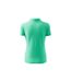 Womens/ladies Pique Polo Shirt Mint Malfini-2