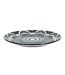 Lot de 6 Assiettes à Dessert Mandala 19cm Bleu-2