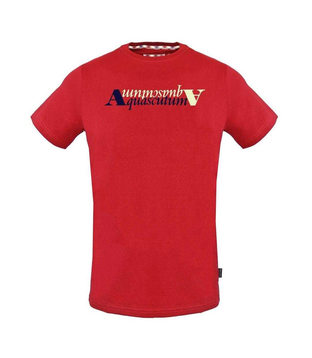 T-shirt Motif Réflexion Homme Rouge Aquascutum-1