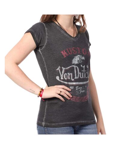 T-shirt Gris Femme Von Dutch CORE1 - XS