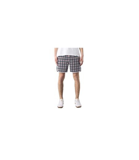 Mens Timperley Geo Sweat Shorts Multicoloured Pretty Green
