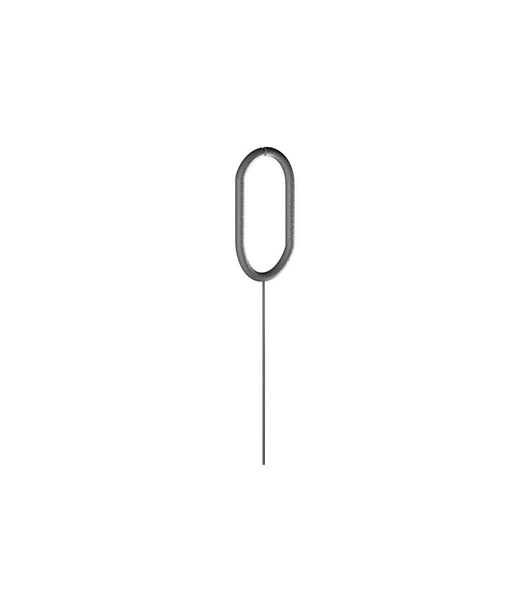 Cierge Magique Chiffre 0 15cm Argent-1