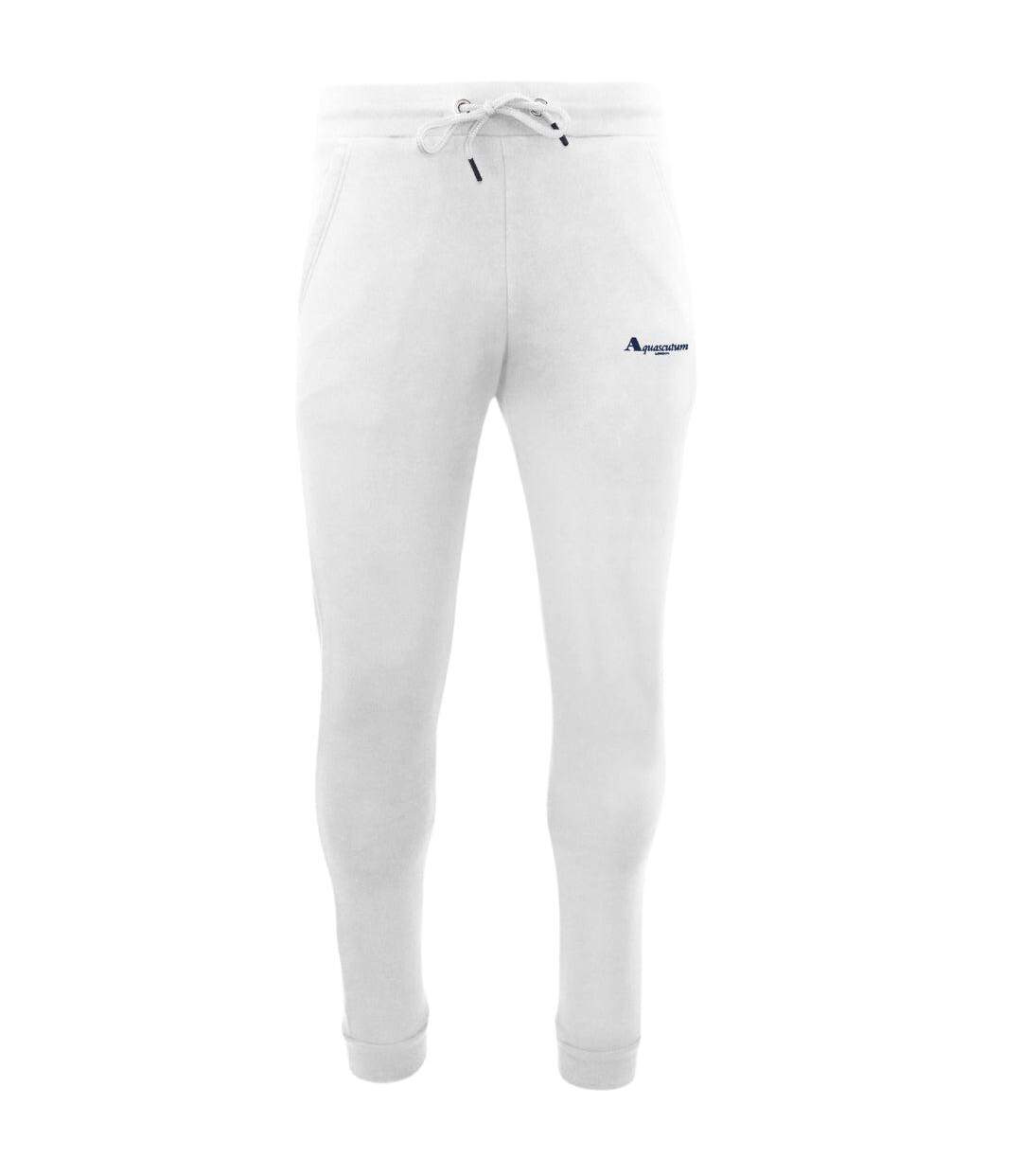 Pantalon De Jogging Motif Logo Homme Blanc Aquascutum-1
