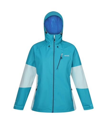 Veste imperméable highton femme bleu tahoe / turquoise délavé Regatta