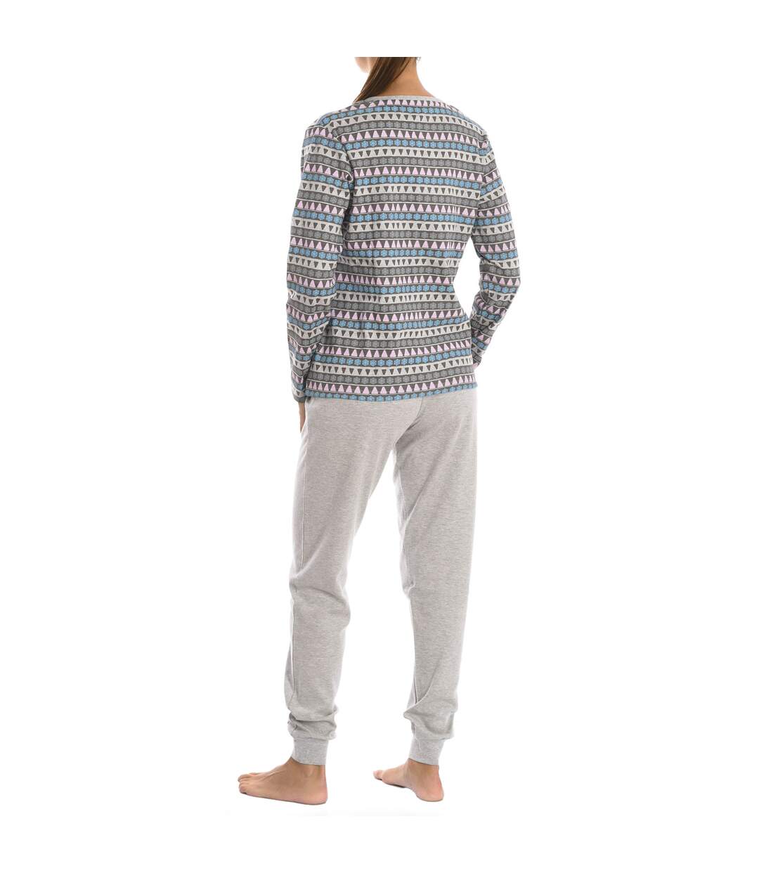 KLP1 women's long-sleeved winter pajamas-3