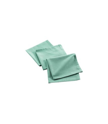 Lot de 3 Serviettes de Table Mistral 40x40cm Menthe