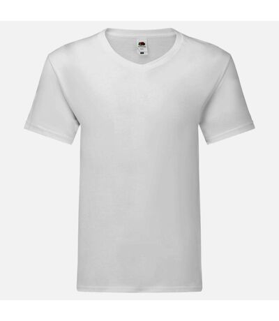 Fruit Of The Loom Mens Original V Neck T-Shirt (White)