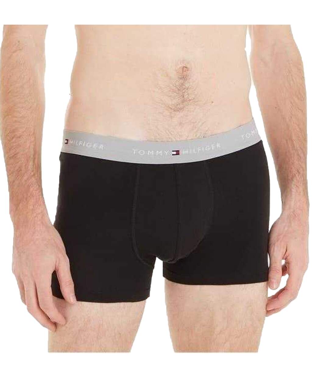 Pack Of 3  Mens Cotton Blend Classic Boxer Shorts  Black Grey White Tommy Hilfiger-3