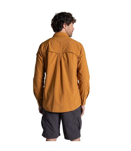 Mens Adventure Iii Nosilife Long-sleeved Shirt Deep Henna Craghoppers