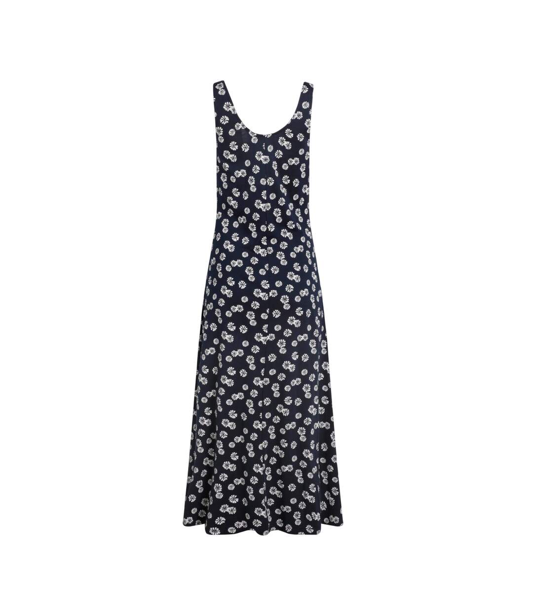 Womens/ladies tivoli printed jersey dress navy blue Weird Fish-2