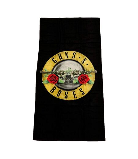 Guns N Roses Cotton Beach Towel (Black/Yellow/Red)