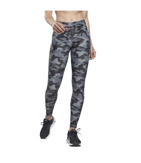 Legging Motif/style Camouflage Femme Noir Reebok