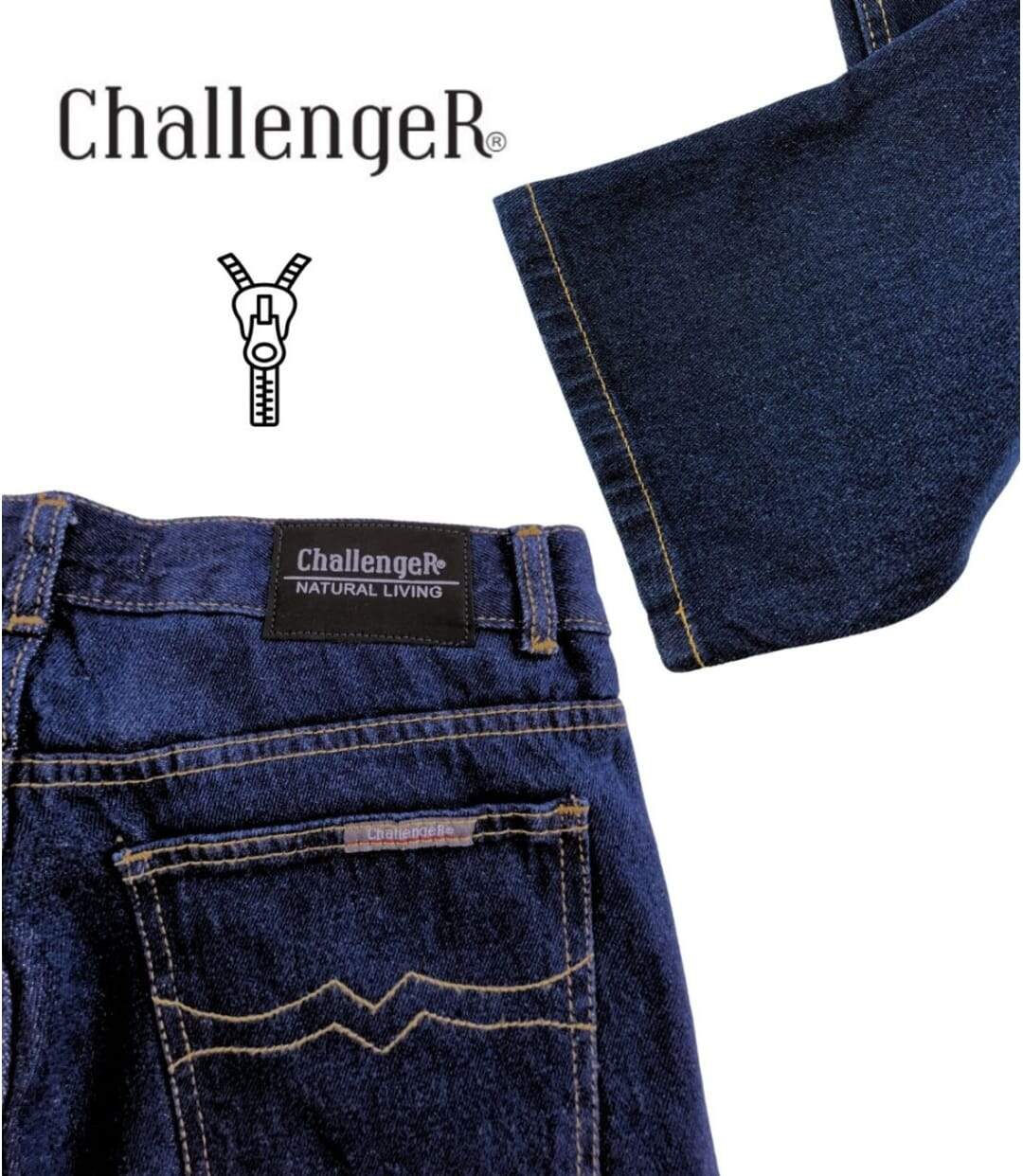 CHALLENGER FALCONE2 — Jean 5 poches brut 100% coton : la toile robuste et authentique-4