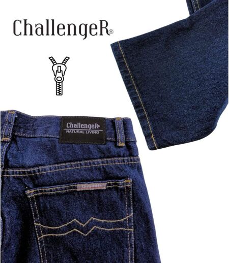 CHALLENGER FALCONE2 — Jean 5 poches brut 100% coton : la toile robuste et authentique
