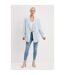 Womens/ladies linen boyfriend jacket pale blue Dorothy Perkins