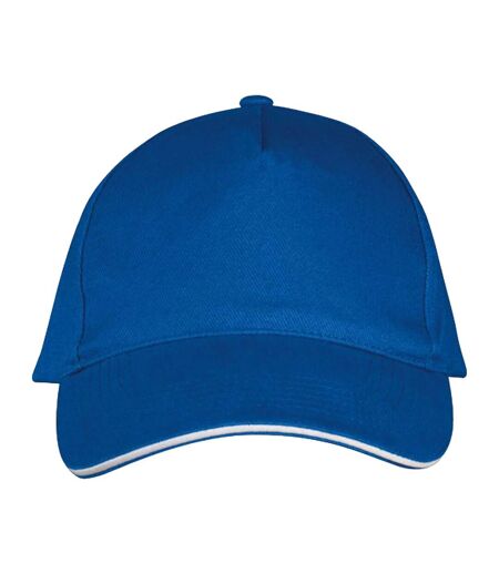 Casquette De Baseball Long Beach Bleu Roi Blanc SOLS