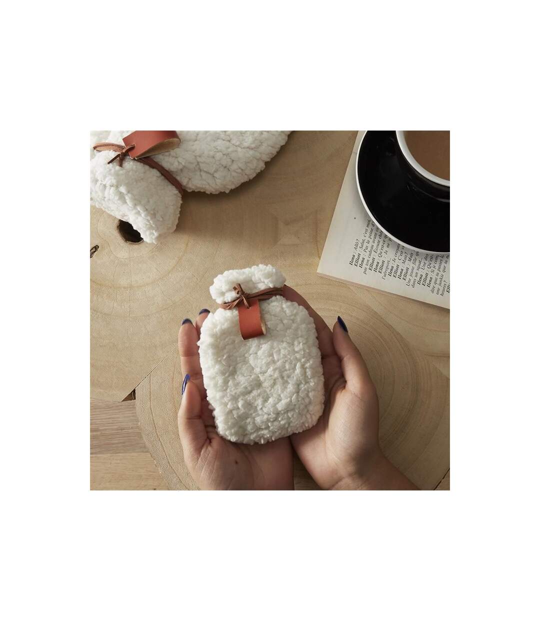 Chaufferette Réutilisable Sherpa 12cm Blanc-3