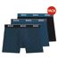 Lot De 3  Boxers Homme Bleu Noir Boss-1