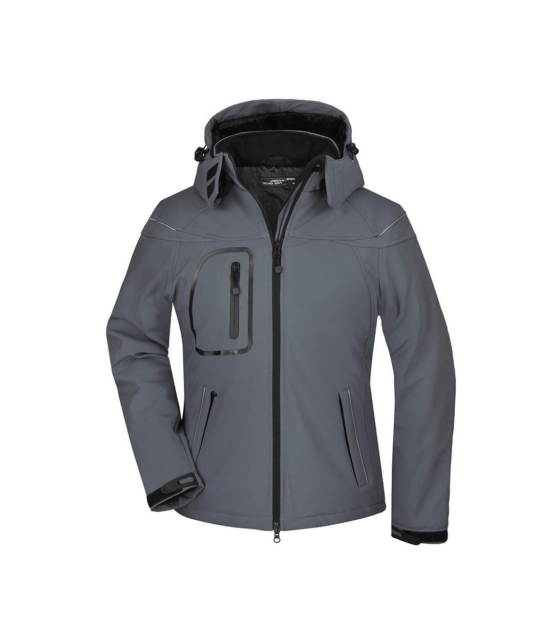 Veste Softshell Femme Carbone James And Nicholson-1