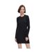 Womens/ladies Mini T-shirt Dress Black Pieces-1