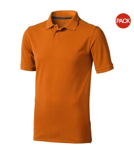 Elevate Mens Calgary Short Sleeve Polo (Pack of 2) (Orange) - UTPF2498
