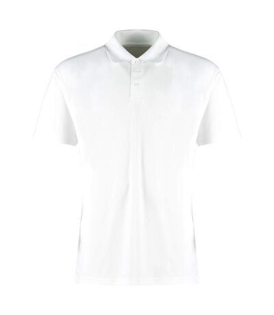 Polo cooltex plus homme blanc Kustom Kit