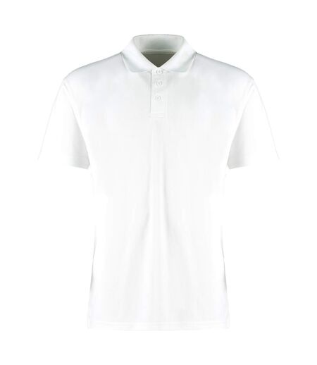 Polo cooltex plus homme blanc Kustom Kit